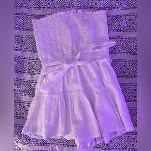 Ocean drive white strapless romper